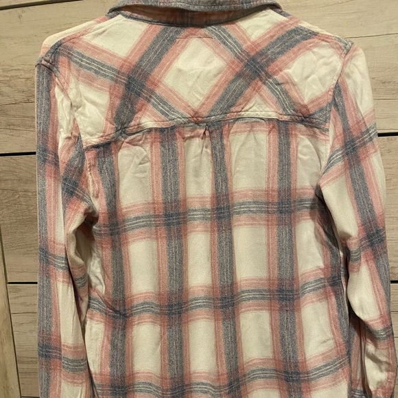 Rails white/pink/lavender lt blue plaid button up - Picture 2 of 3